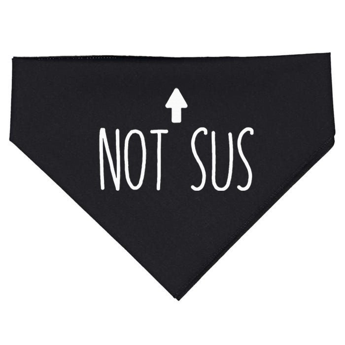 Not Sus Arrow Gaming Meme Matching Halloween Costume Funny USA-Made Doggie Bandana