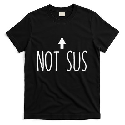 Not Sus Arrow Gaming Meme Matching Halloween Costume Funny T-Shirt