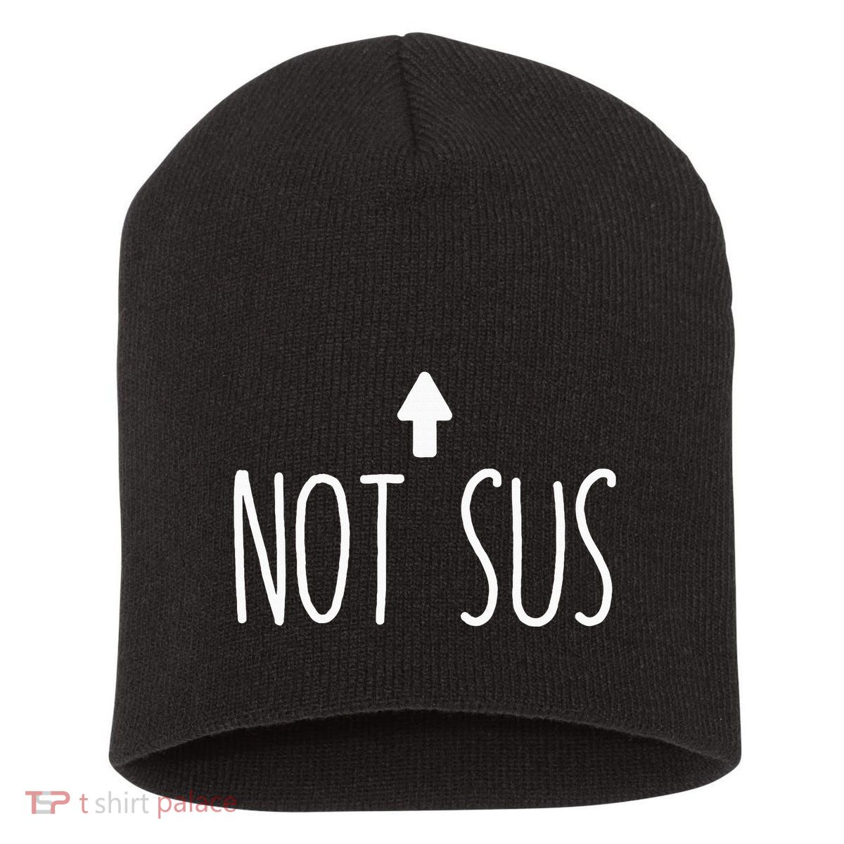Not Sus Arrow Gaming Meme Matching Halloween Costume Funny Short Acrylic Beanie