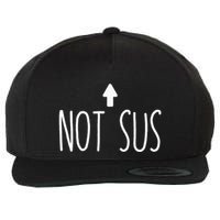 Not Sus Arrow Gaming Meme Matching Halloween Costume Funny Wool Snapback Cap