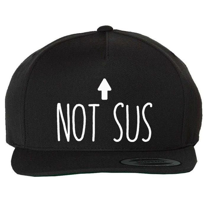Not Sus Arrow Gaming Meme Matching Halloween Costume Funny Wool Snapback Cap
