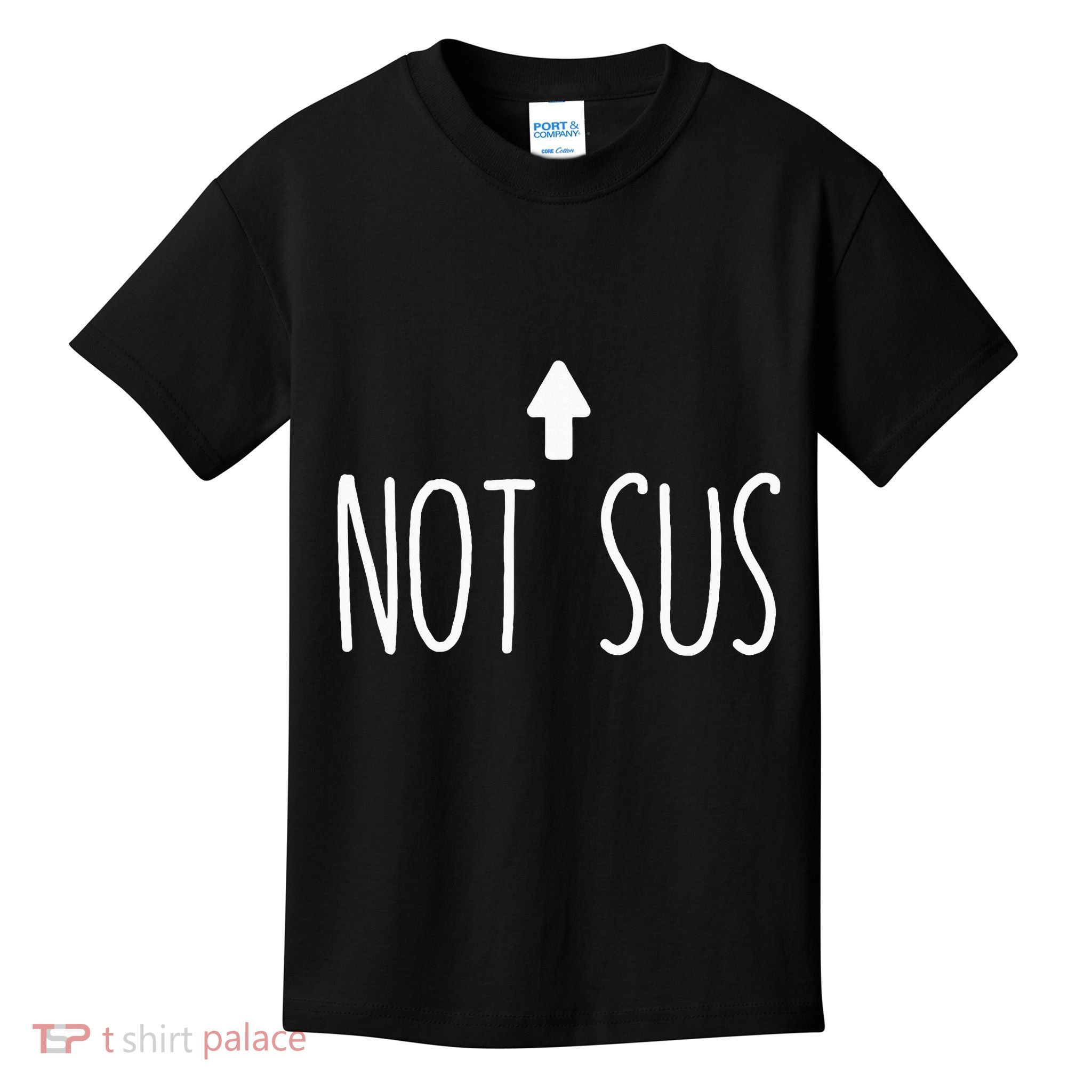 Not Sus Arrow Gaming Meme Matching Halloween Costume Funny Kids T-Shirt