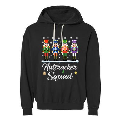 Nutcracker Squad Ballet Dance Matching Family Christmas Garment-Dyed Fleece Hoodie