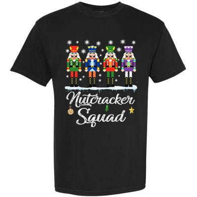 Nutcracker Squad Ballet Dance Matching Family Christmas Garment-Dyed Heavyweight T-Shirt