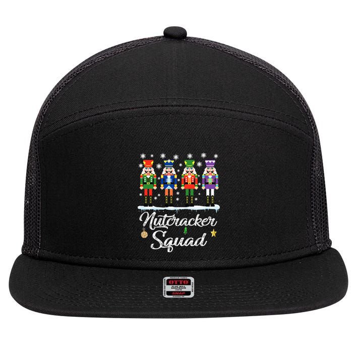 Nutcracker Squad Ballet Dance Matching Family Christmas 7 Panel Mesh Trucker Snapback Hat
