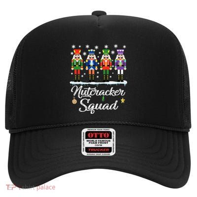 Nutcracker Squad Ballet Dance Matching Family Christmas High Crown Mesh Back Trucker Hat