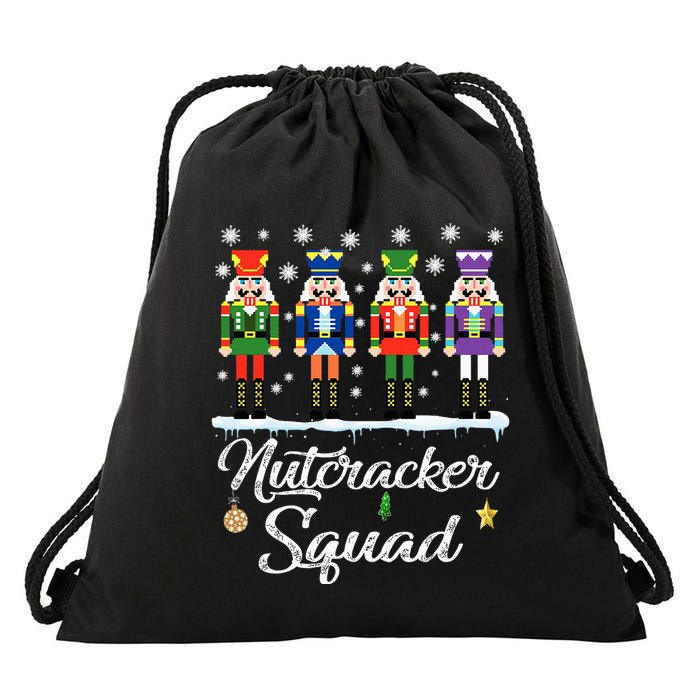 Nutcracker Squad Ballet Dance Matching Family Christmas Drawstring Bag