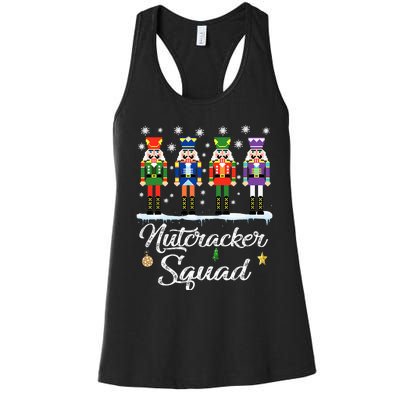 Nutcracker Squad Ballet Dance Matching Family Christmas Women's Racerback Tank