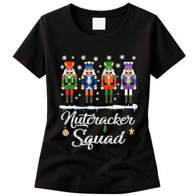 Nutcracker Squad Ballet Dance Matching Family Christmas Womens T-Shirt
