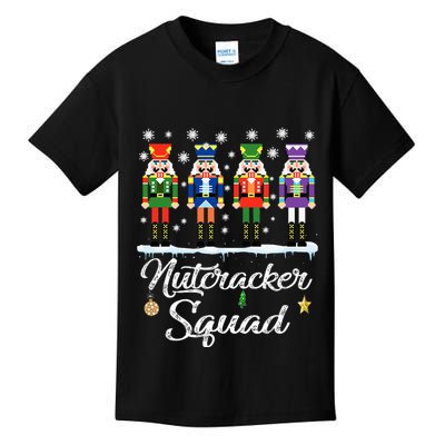 Nutcracker Squad Ballet Dance Matching Family Christmas Kids T-Shirt