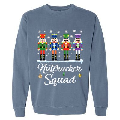 Nutcracker Squad Ballet Dance Matching Family Christmas Garment-Dyed Sweatshirt