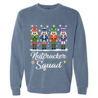 Nutcracker Squad Ballet Dance Matching Family Christmas Garment-Dyed Sweatshirt