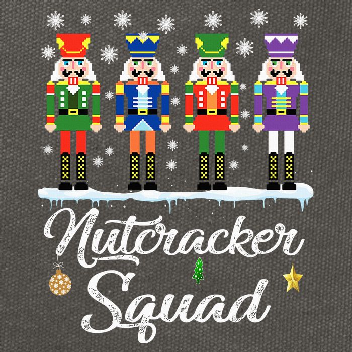 Nutcracker Squad Ballet Dance Matching Family Christmas Cotton Canvas Backpack