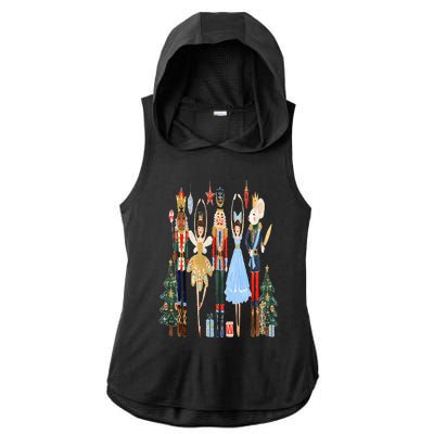 Nutcracker Squad Ballet Dance Matching Family Christmas Ladies PosiCharge Tri-Blend Wicking Draft Hoodie Tank