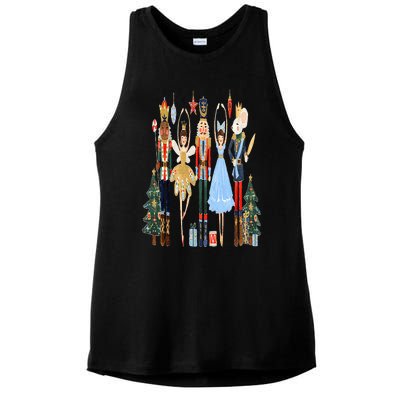 Nutcracker Squad Ballet Dance Matching Family Christmas Ladies PosiCharge Tri-Blend Wicking Tank