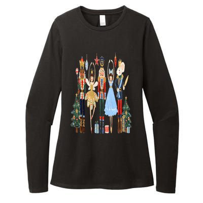 Nutcracker Squad Ballet Dance Matching Family Christmas Womens CVC Long Sleeve Shirt