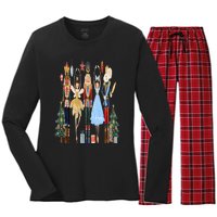 Nutcracker Squad Ballet Dance Matching Family Christmas Women's Long Sleeve Flannel Pajama Set 