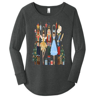 Nutcracker Squad Ballet Dance Matching Family Christmas Women's Perfect Tri Tunic Long Sleeve Shirt