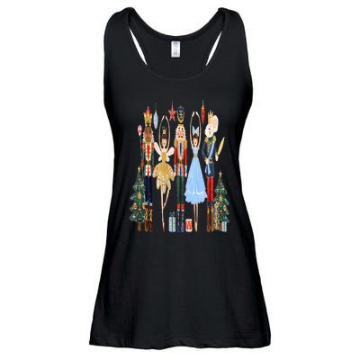 Nutcracker Squad Ballet Dance Matching Family Christmas Ladies Essential Flowy Tank