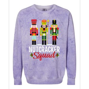 Nutcracker Squad Ballet Dance Matching Family Christmas Xmas Colorblast Crewneck Sweatshirt