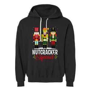 Nutcracker Squad Ballet Dance Matching Family Christmas Xmas Garment-Dyed Fleece Hoodie