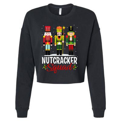 Nutcracker Squad Ballet Dance Matching Family Christmas Xmas Cropped Pullover Crew