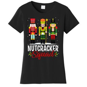 Nutcracker Squad Ballet Dance Matching Family Christmas Xmas Women's T-Shirt