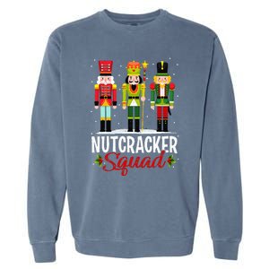 Nutcracker Squad Ballet Dance Matching Family Christmas Xmas Garment-Dyed Sweatshirt