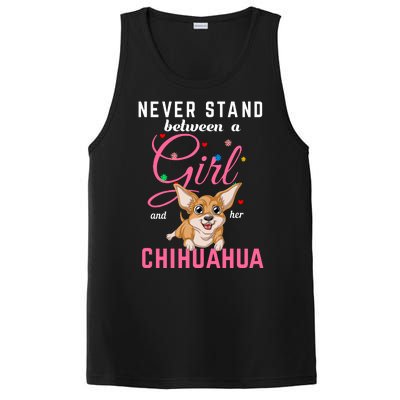 Never Stand Between A Girl And Her Chihuahua PosiCharge Competitor Tank