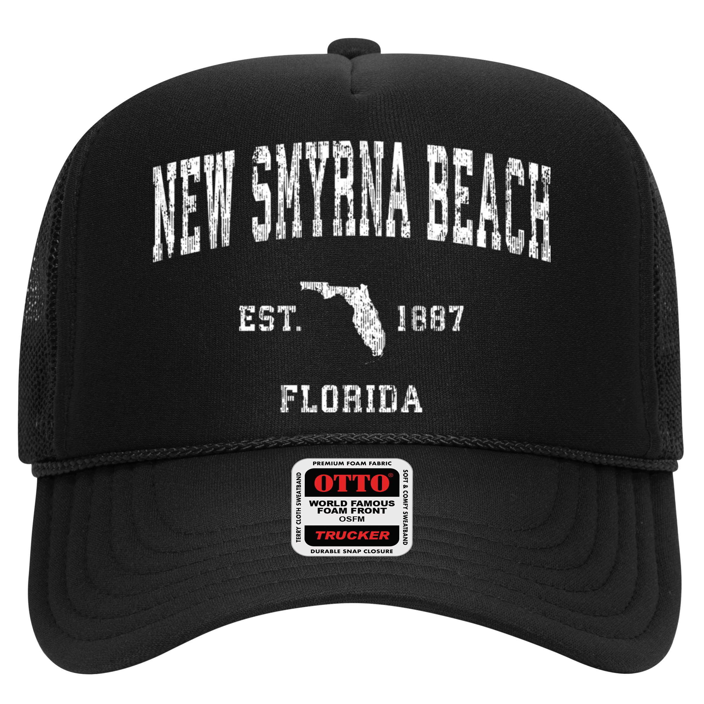 New Smyrna Beach Florida Fl Vintage Athletic Sports Hat