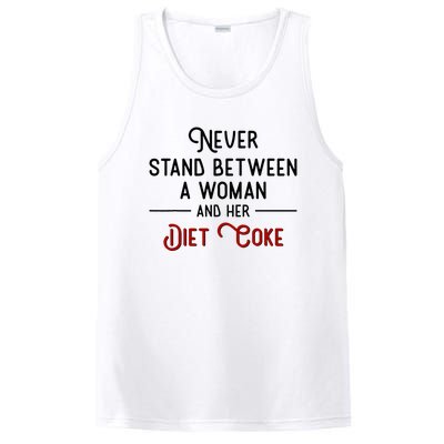 Never Stand Between A Woman And Her Diet Co Ke PosiCharge Competitor Tank