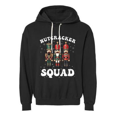 Nutcracker Squad Ballet Dance Family Christmas Holiday Garment-Dyed Fleece Hoodie