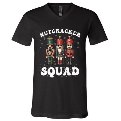 Nutcracker Squad Ballet Dance Family Christmas Holiday V-Neck T-Shirt