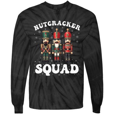 Nutcracker Squad Ballet Dance Family Christmas Holiday Tie-Dye Long Sleeve Shirt