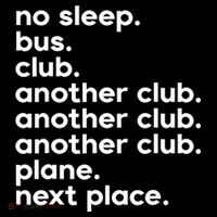No Sleep Bus Club Another Club Plane Next Place Drawstring Bag
