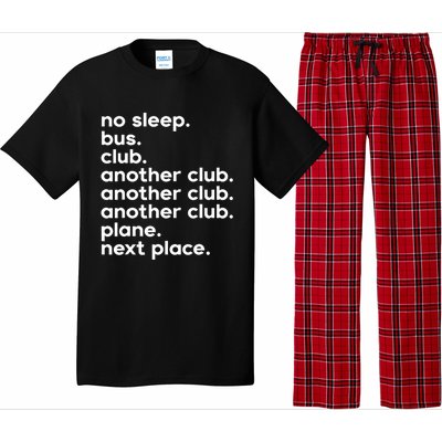 No Sleep Bus Club Another Club Plane Next Place Pajama Set