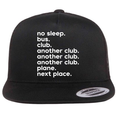 No Sleep Bus Club Another Club Plane Next Place Flatbill Hat