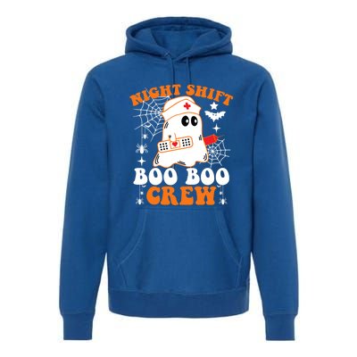 Night Shift Boo Boo Crew Gift Funny Nurse Ghost Halloween Gift Premium Hoodie