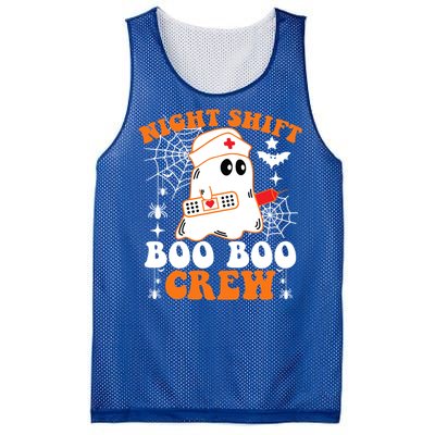 Night Shift Boo Boo Crew Gift Funny Nurse Ghost Halloween Gift Mesh Reversible Basketball Jersey Tank