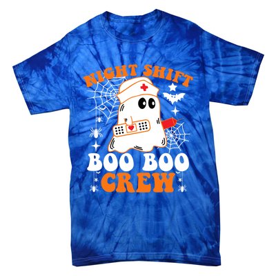 Night Shift Boo Boo Crew Gift Funny Nurse Ghost Halloween Gift Tie-Dye T-Shirt