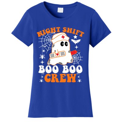 Night Shift Boo Boo Crew Gift Funny Nurse Ghost Halloween Gift Women's T-Shirt