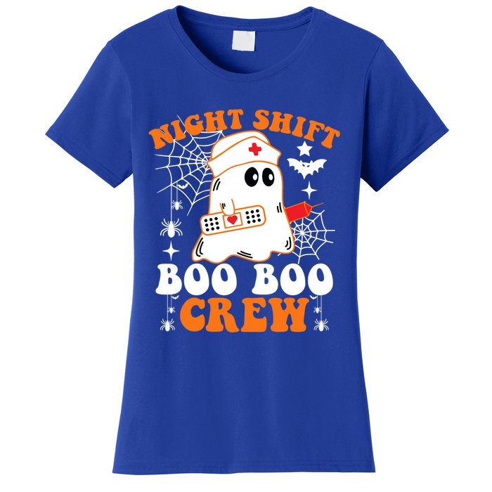 Night Shift Boo Boo Crew Gift Funny Nurse Ghost Halloween Gift Women's T-Shirt