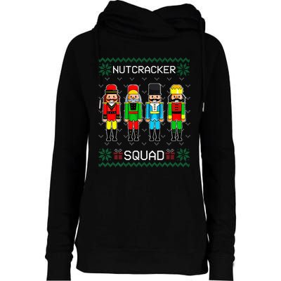 Nutcracker Squad Ballet Dance Christmas Matching Family Womens Funnel Neck Pullover Hood