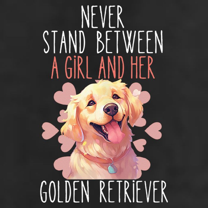Never Stand Between A And Her Golden Retriever Dog Love Adult Drive Performance Visor