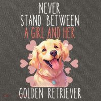 Never Stand Between A And Her Golden Retriever Dog Love Cotton Canvas Backpack