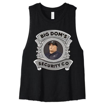 Nick Sirianni Big Doms Disandro Security Co Women's Racerback Cropped Tank