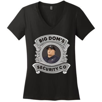 Nick Sirianni Big Doms Disandro Security Co Women's V-Neck T-Shirt