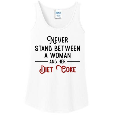 Never Stand Between A Woman And Her Diet C.O.K.E. Ladies Essential Tank