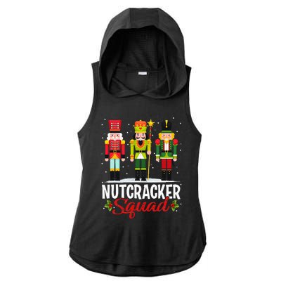 Nutcracker Squad Ballet Dance Matching Family Xmas Ladies PosiCharge Tri-Blend Wicking Draft Hoodie Tank