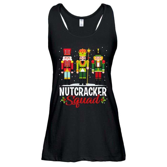 Nutcracker Squad Ballet Dance Matching Family Xmas Ladies Essential Flowy Tank